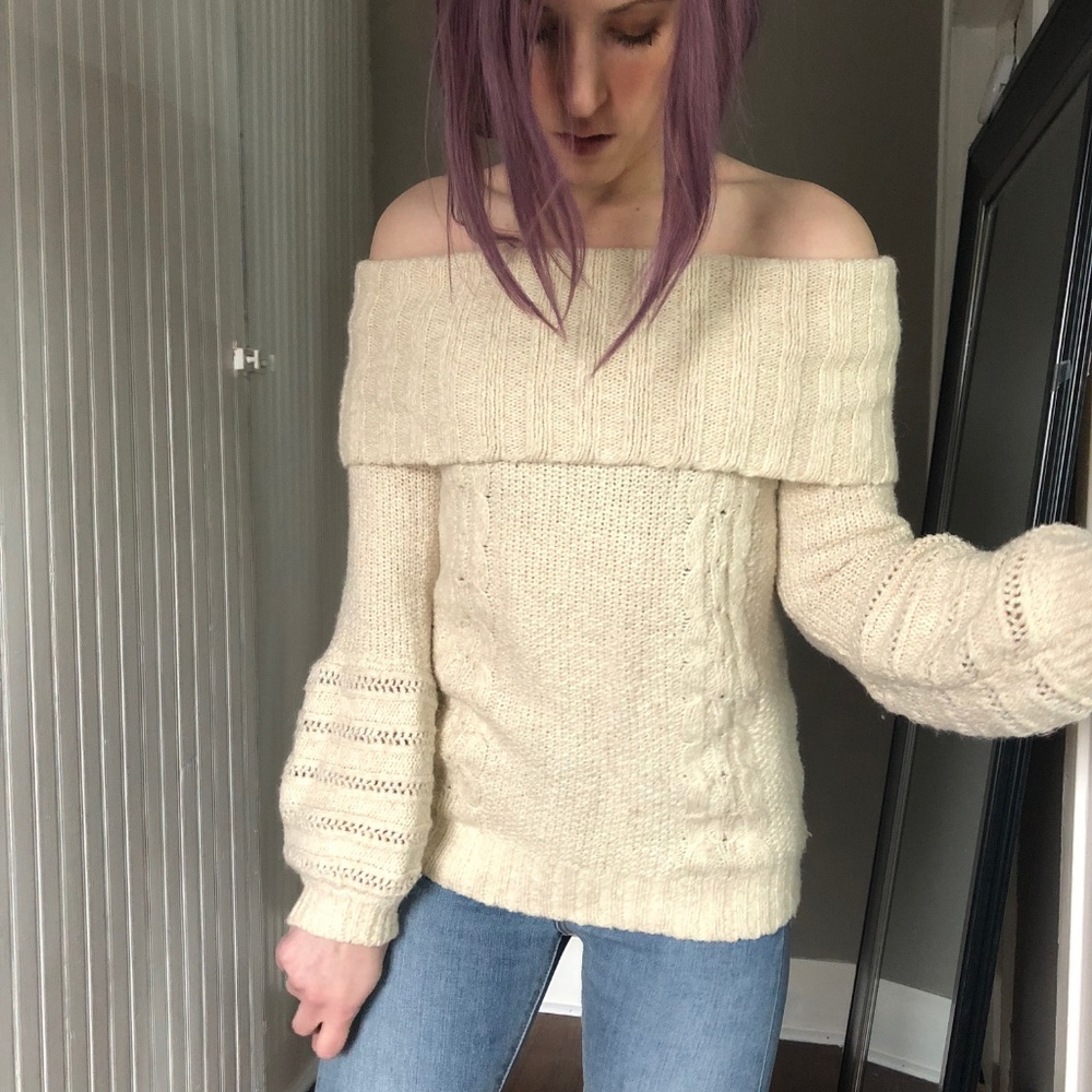 Anthropologie sleeping on snow slouchy sweater *